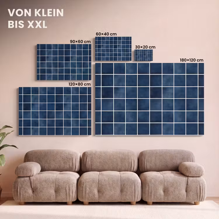 Tegel - Modern - Blauw canvas 2cm klein 34 -Xsfeer8_DE
