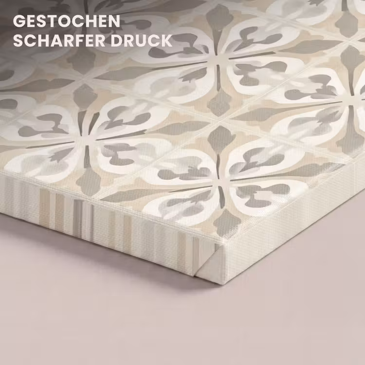 Tegel - Motief - Beige canvas 2cm klein 34 -closeup_print_DE