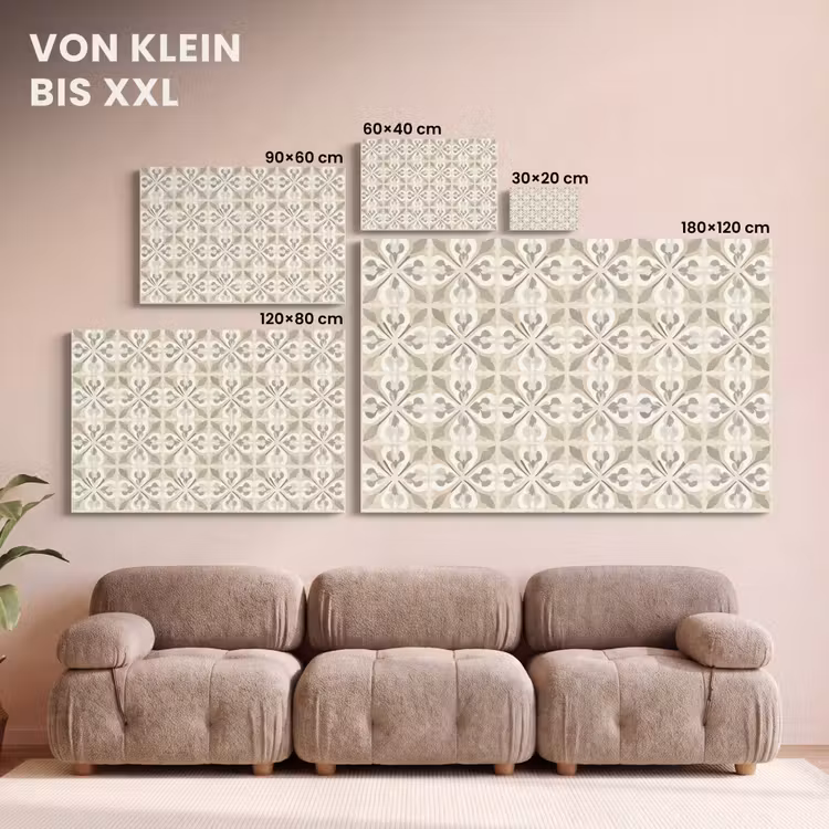 Tegel - Motief - Beige canvas 2cm klein 34 -Xsfeer8_DE