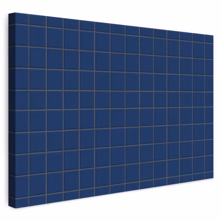 Tegel - Patroon - Blauw canvas 2cm klein 34 -3d