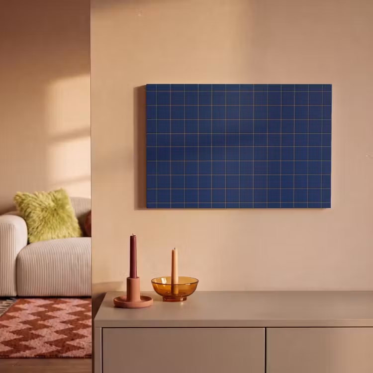 Tegel - Patroon - Blauw canvas 2cm klein 34 -sfeer1