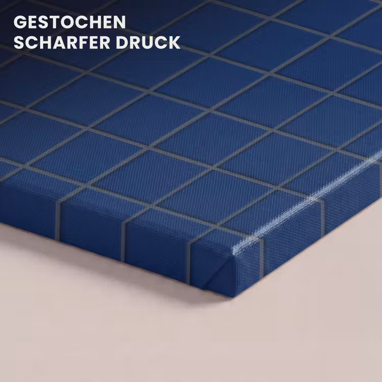 Tegel - Patroon - Blauw canvas 2cm klein 34 -closeup_print_DE