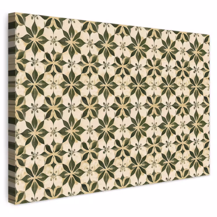 Tegel - Dessin - Groen canvas 2cm klein 34 -3d
