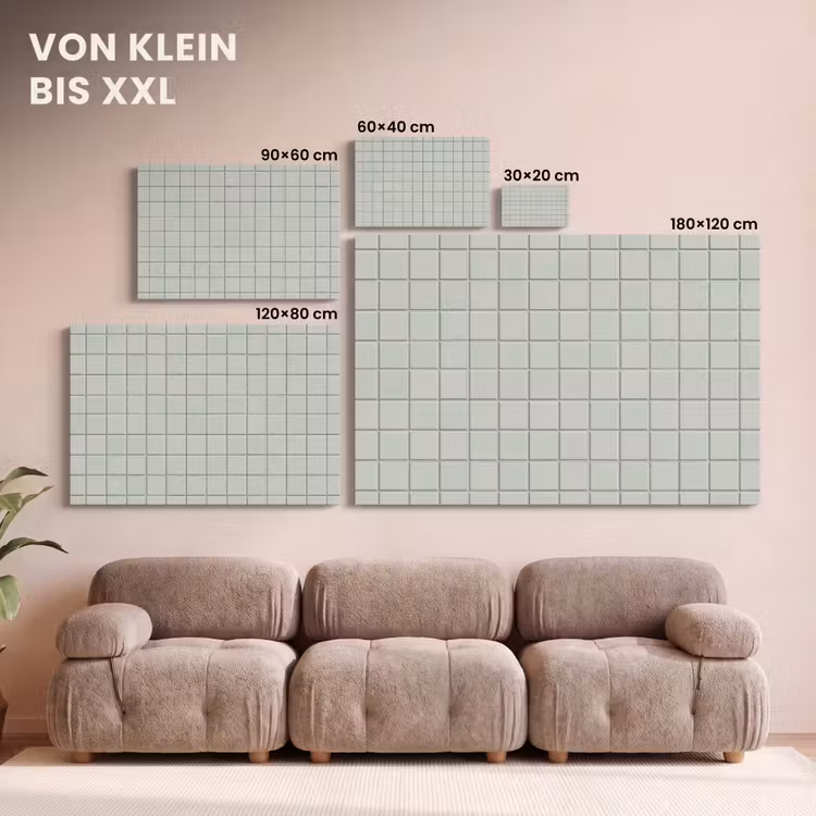 Tegel - Patroon - Lichtgroen canvas 2cm klein 34 -Xsfeer8_DE