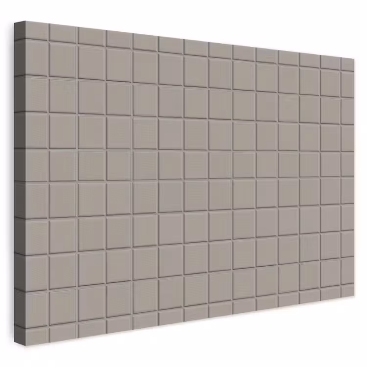 Tegel - Patroon Kiezel - Grijs canvas 2cm klein 34 -3d