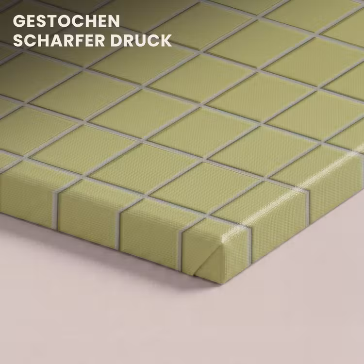 Tegel - Patroon - Olijfgroen canvas 2cm klein 34 -closeup_print_DE