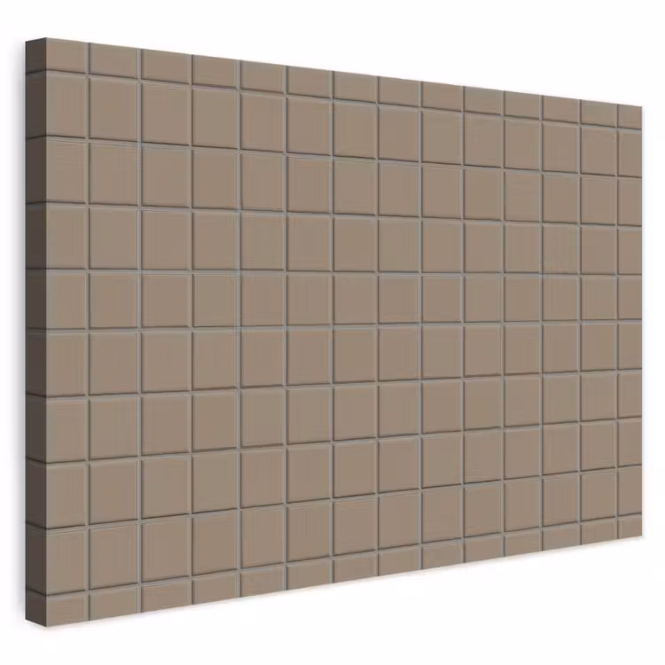 Tegel - Patroon - Taupe canvas 2cm klein 34 -3d