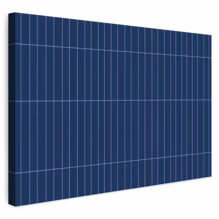 Tegels - Langwerpig - Blauw canvas 2cm klein 34 -3d