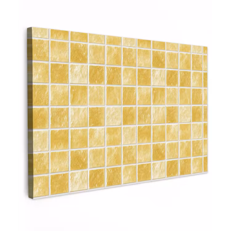 Tegels - Mozaïek - Textuur - Goudgeel canvas 2cm klein 34 -z3d