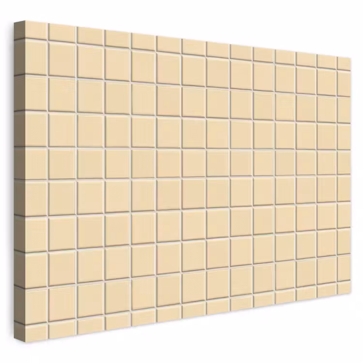 Tegels - Patroon - Crème canvas 2cm klein 34 -3d