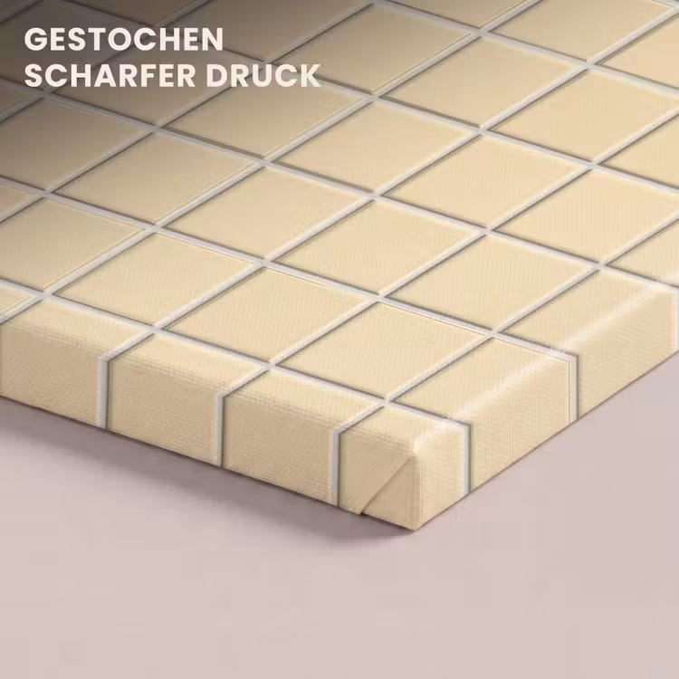 Tegels - Patroon - Crème canvas 2cm klein 34 -closeup_print_DE