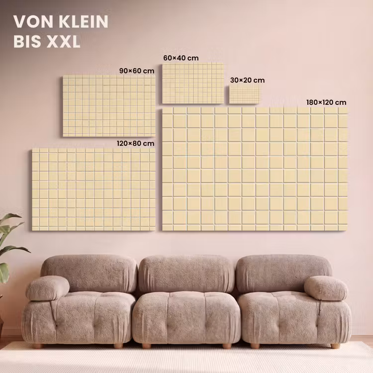 Tegels - Patroon - Crème canvas 2cm klein 34 -Xsfeer8_DE