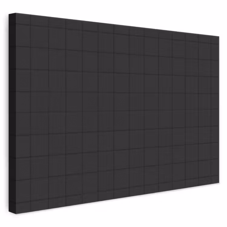 Tegels - Patroon - Mat - Zwart canvas 2cm klein 34 -3d