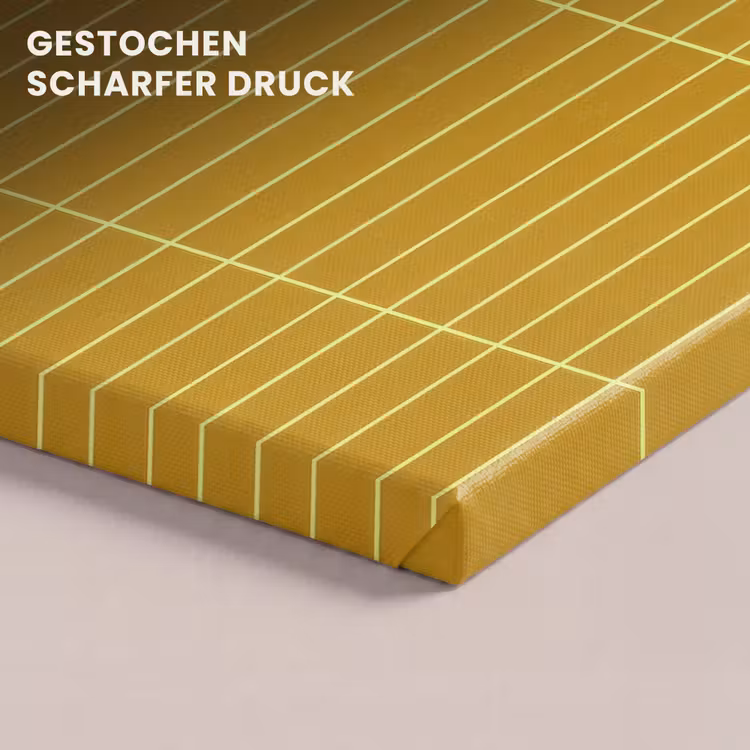 Tegels - Verticaal - Mosterdgeel canvas 2cm klein 34 -closeup_print_DE