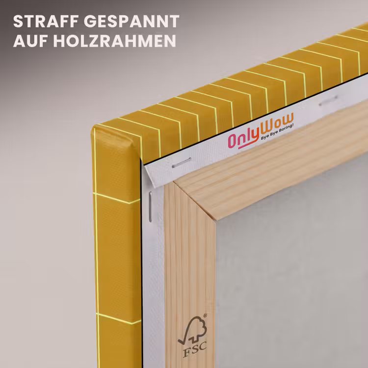 Tegels - Verticaal - Mosterdgeel canvas 2cm klein 34 -uniquesellingpoint_afwerking-onlywow_DE