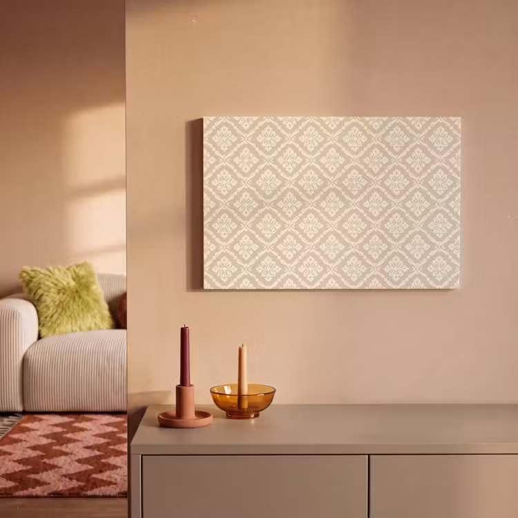 Floraal - Ornament - Beige canvas 2cm klein 34 -sfeer1