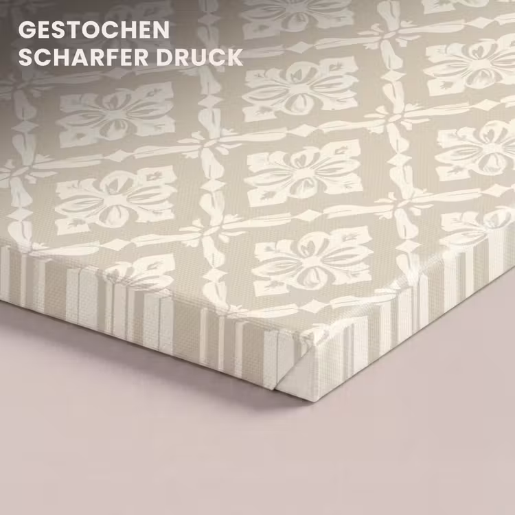 Floraal - Ornament - Beige canvas 2cm klein 34 -closeup_print_DE