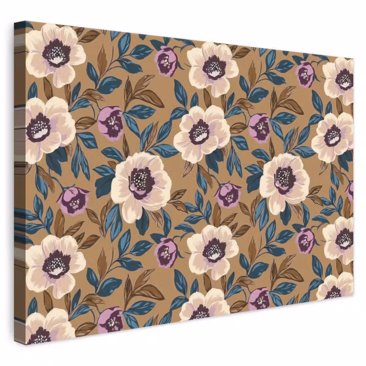 Floraal - Stilleven - Kleurrijk canvas 2cm klein 34 -3d