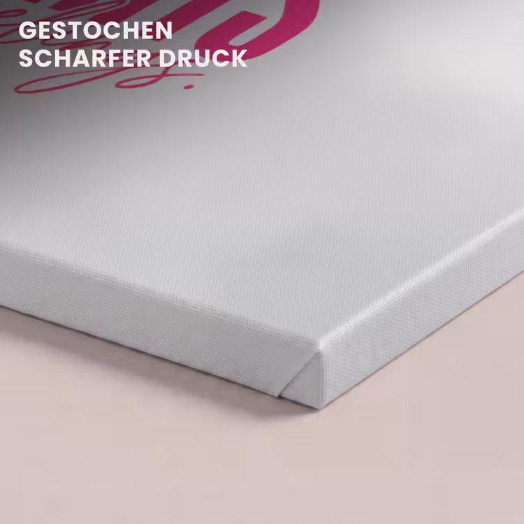 Catch flights not feelings - Vliegtuig - Roze canvas 2cm klein -closeup_print_DE