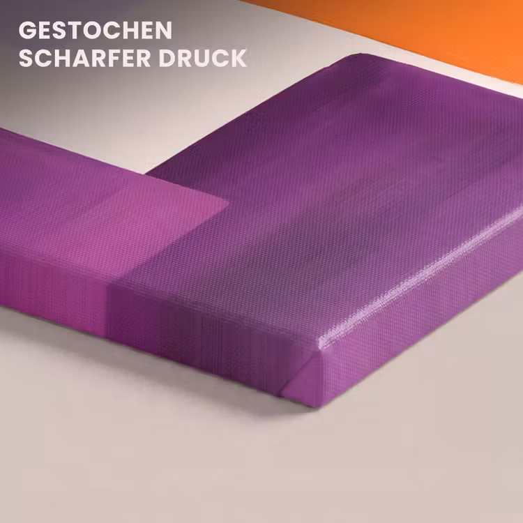 Vlakken - Abstract - Rechthoekig - Oranje canvas 2cm klein -uniquesellingpoint_afwerking-onlywow_DE