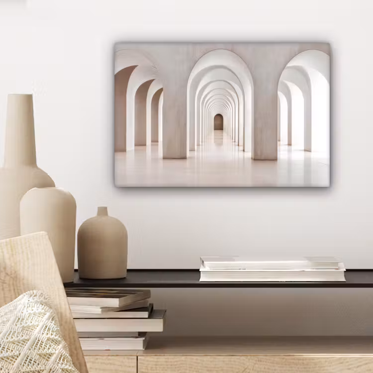 Hal - Bogen - Symmetrisch - Modern canvas 2cm klein -closeup_print_DE