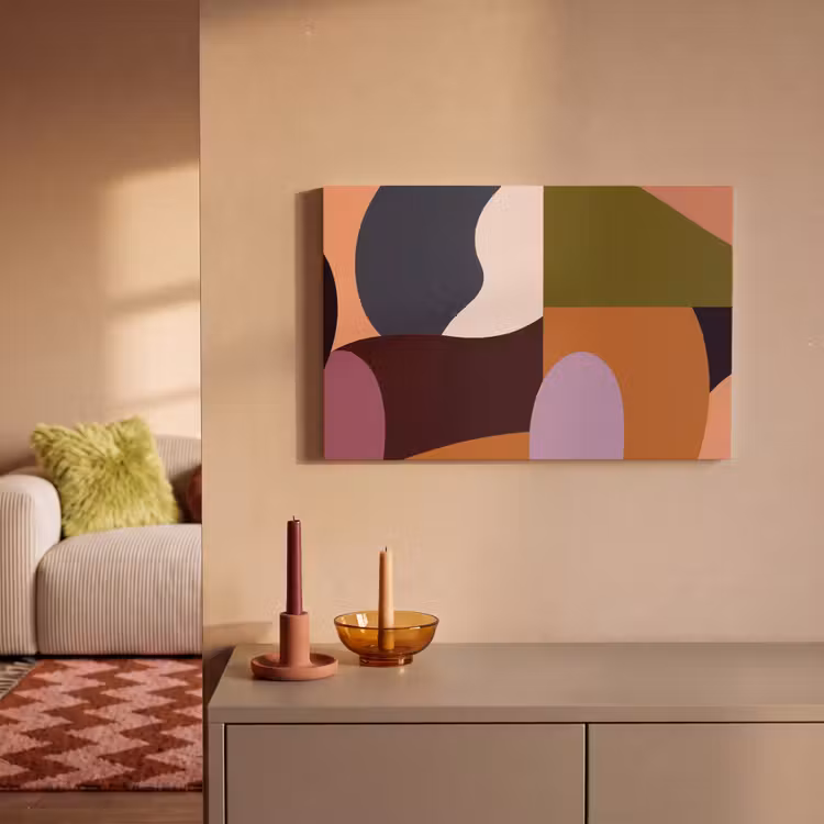 Vormen - Abstract - Kleuren - Vierkant canvas 2cm klein -sfeer1