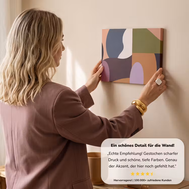 Vormen - Abstract - Kleuren - Vierkant canvas 2cm klein -sfeer3