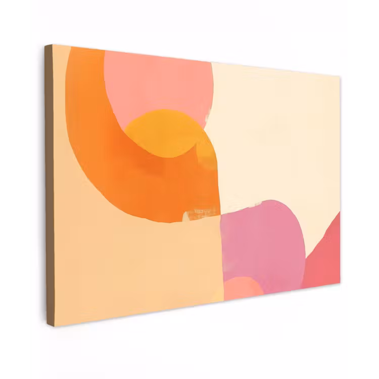 Vormen - Abstract - Kleurrijk canvas 2cm klein -z3d