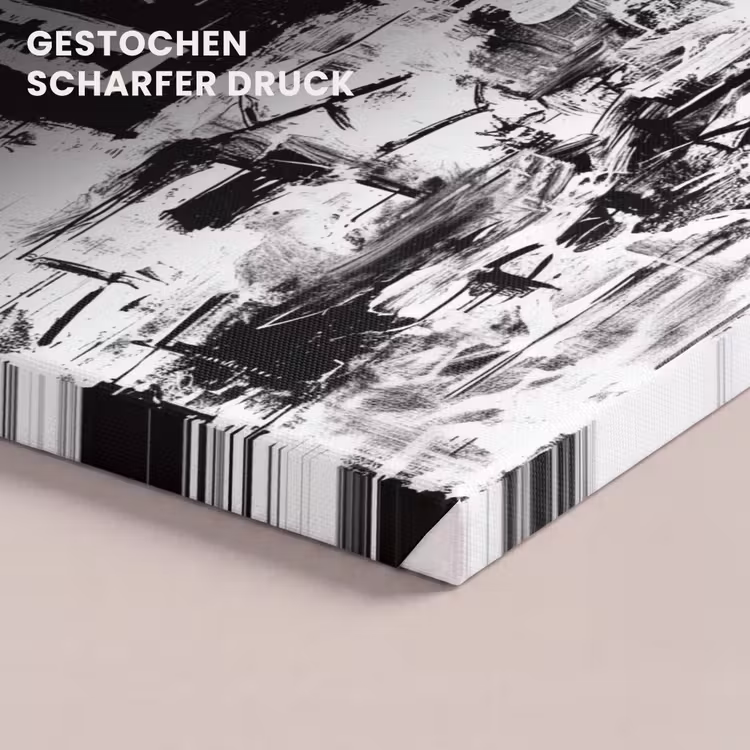 Vormen - Gezocht - Zwart - Abstract canvas 2cm klein -uniquesellingpoint_afwerking-onlywow_DE