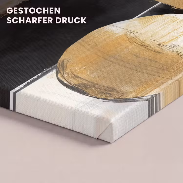 Vormen - Penseelstreken - Abstract - Goud canvas 2cm klein -uniquesellingpoint_afwerking-onlywow_DE