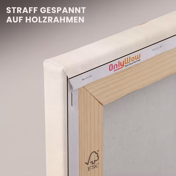 Vormen - Rond - Bladeren - Beige canvas 2cm klein -uniquesellingpoint_afwerking-onlywow_DE