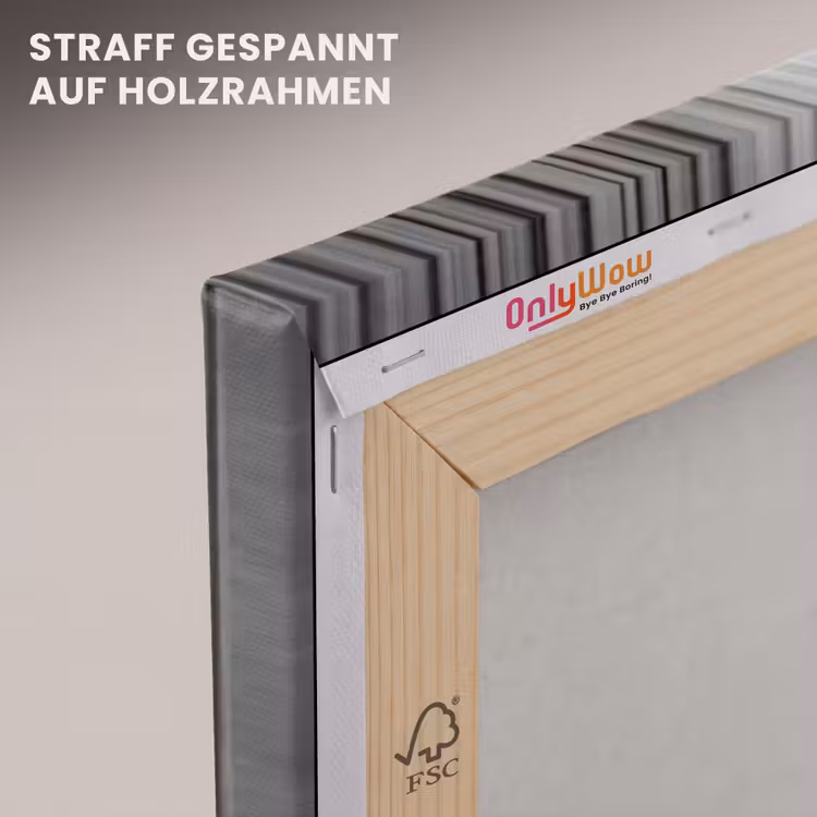 Vrouw - Bubbels - Zwart - Wit canvas 2cm klein -uniquesellingpoint_afwerking-onlywow_DE
