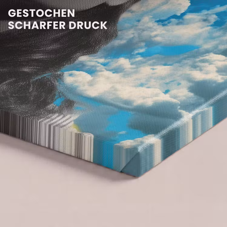 Vrouw - Bril - Regenboog - Wolken canvas 2cm klein -closeup_print_DE