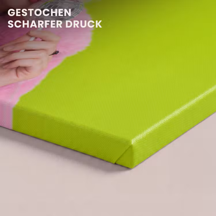 Vrouw - Kleurrijk haar - Pop art - Modern - Levendig canvas 2cm klein -closeup_print_DE