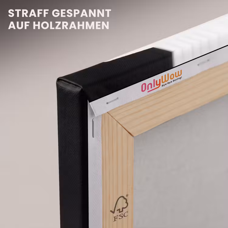 Vrouw - Hoed - Hand - Zwart - Wit - Klassiek canvas 2cm klein -uniquesellingpoint_afwerking-onlywow_DE