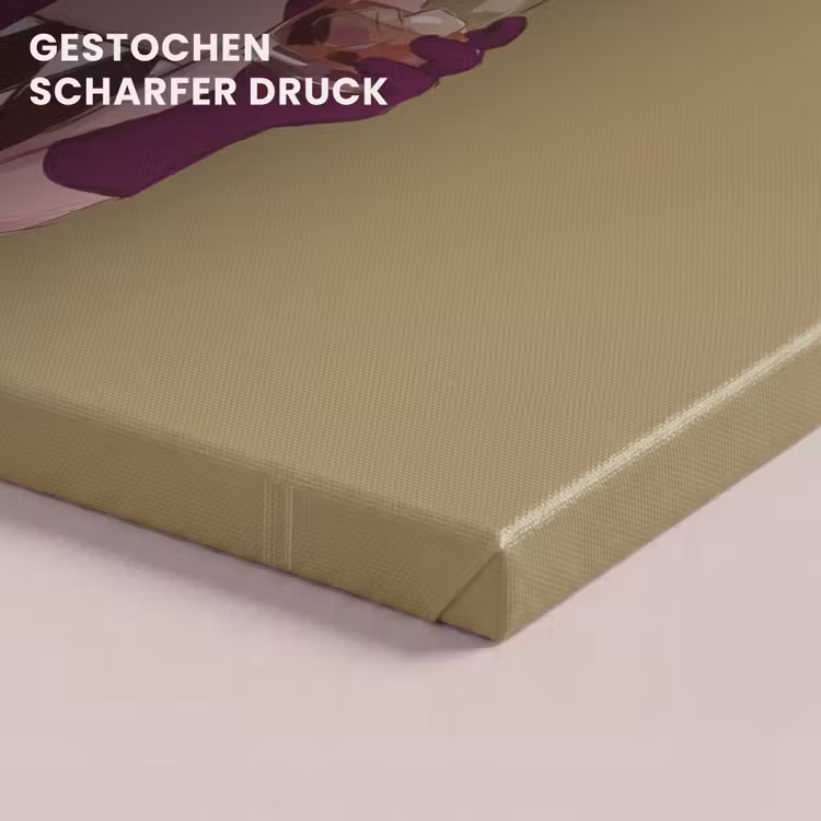 Vrouw - Hoed - Mode - Abstract - Kleurrijk canvas 2cm klein -closeup_print_DE