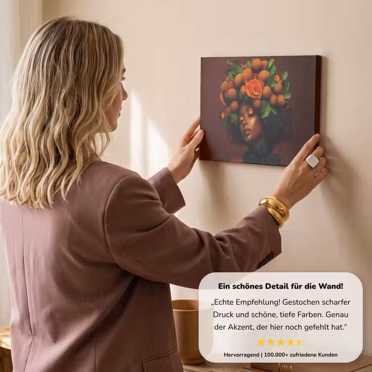 Vrouw - lychee - exotisch canvas 2cm klein -Xsfeer7_DE