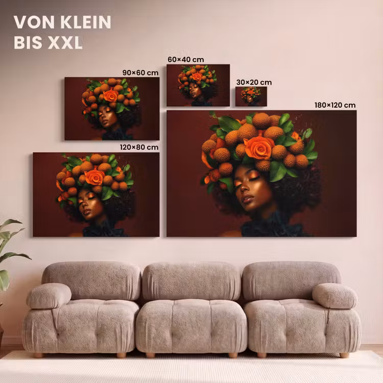 Vrouw - lychee - exotisch canvas 2cm klein -Xsfeer8_DE