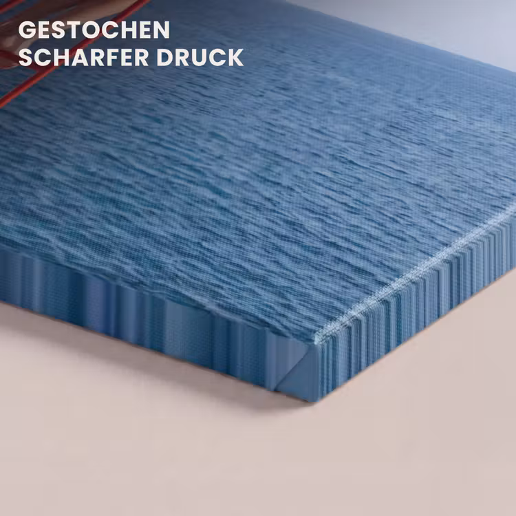 Vrouw - Zee - Kust - Verrekijker - Rood canvas 2cm klein -closeup_print_DE