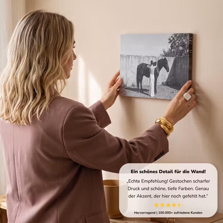Vrouw - Paard - Artistiek canvas 2cm klein -Xsfeer7_DE