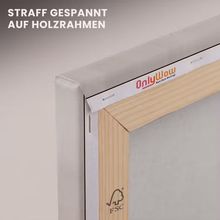 Vrouw - Pioenroos - Wit canvas 2cm klein -uniquesellingpoint_afwerking-onlywow_DE