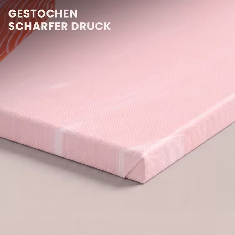 Vrouw - Portret - Modern - Kunst - Roze canvas 2cm klein -closeup_print_DE