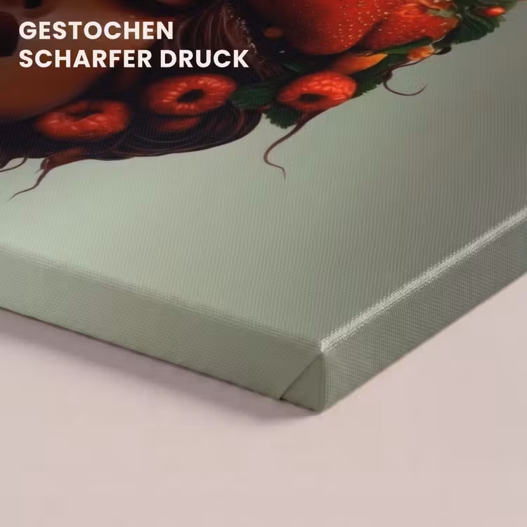 Vrouw - Chocolade - Frambozen - Aardbeien - Koekjes canvas 2cm klein -closeup_print_DE
