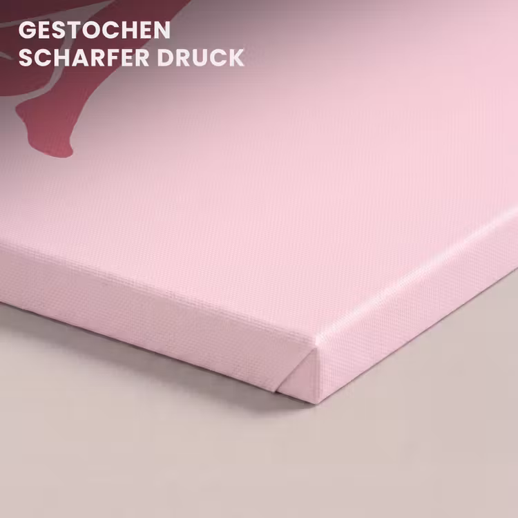 Vrouw - Silhouet - Abstract - Modern - Roze canvas 2cm klein -closeup_print_DE