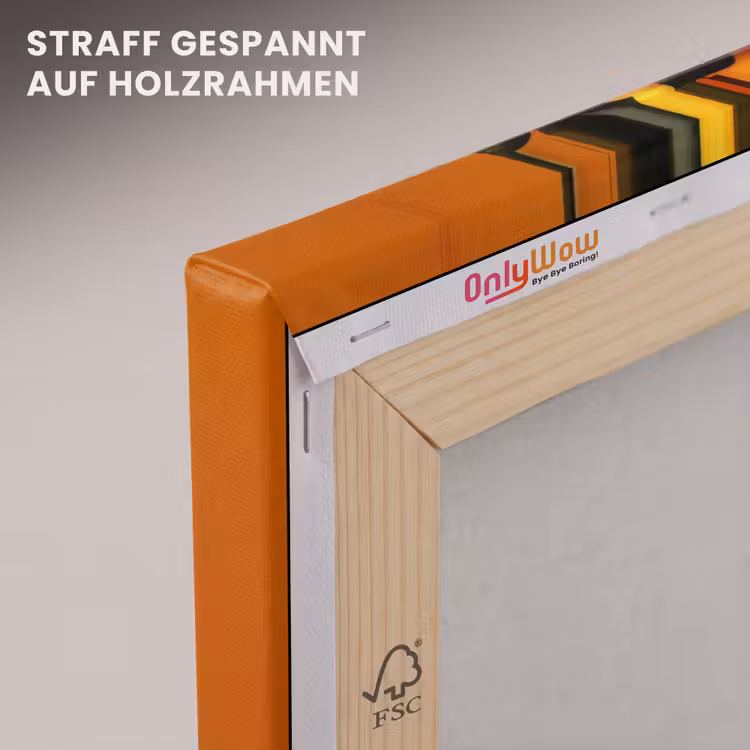 Vrouw - Citroenen - Bloesem - Geel canvas 2cm klein -uniquesellingpoint_afwerking-onlywow_DE