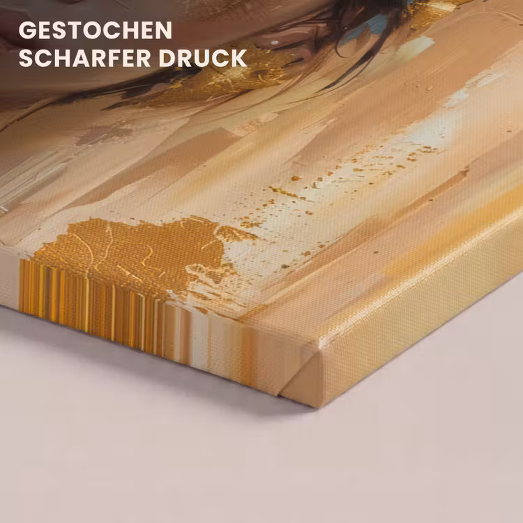 Vrouwen - Portret - Luxe - Goud canvas 2cm klein -closeup_print_DE