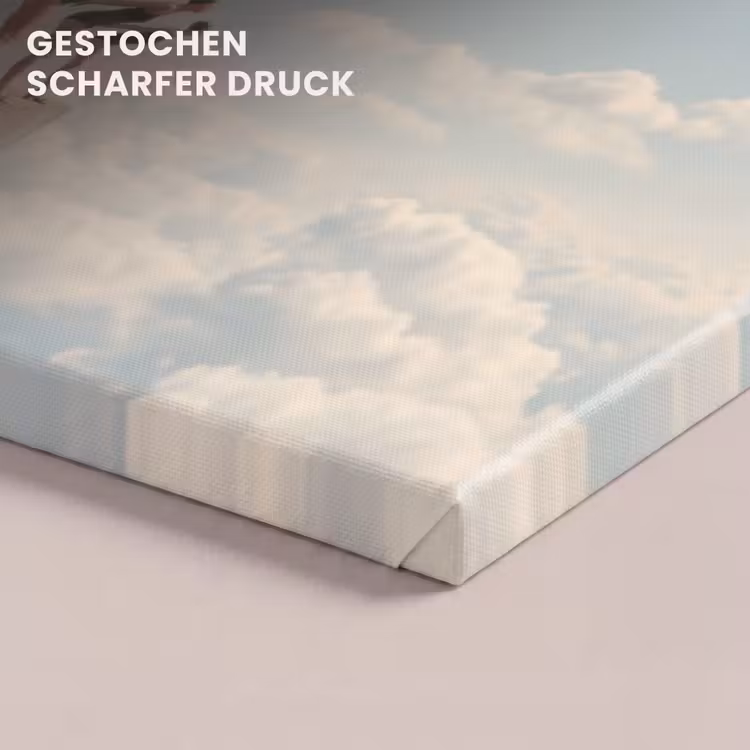 Leinwandbild - Frauen – Tauchhaltung – Wolken - Vrouwen - Duikhouding - Wolken canvas 2cm klein
