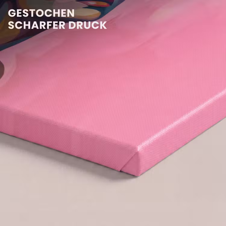 Vrouwengezicht - Vlinders - Kleurrijk canvas 2cm klein -uniquesellingpoint_afwerking-onlywow_DE