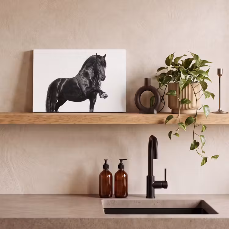 Fries - Hengst - Modern canvas 2cm klein -closeup_print_DE