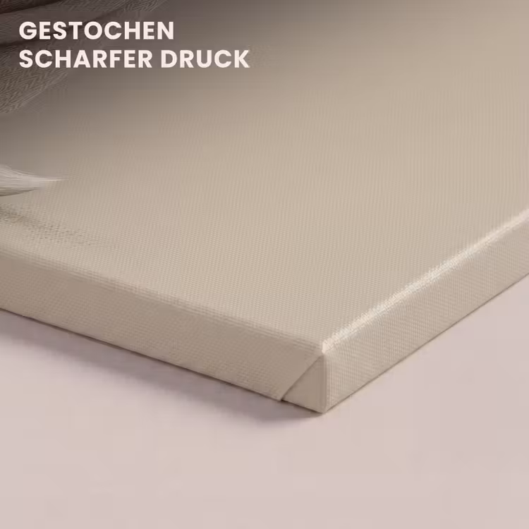 Vos - Gele bloemen - Minimalistisch canvas 2cm klein -uniquesellingpoint_afwerking-onlywow_DE